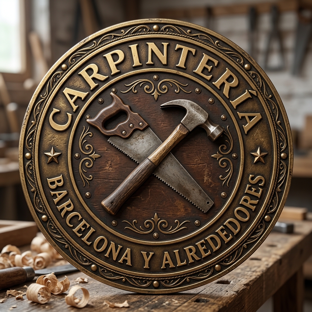 Emblema Herramientas Carpintero